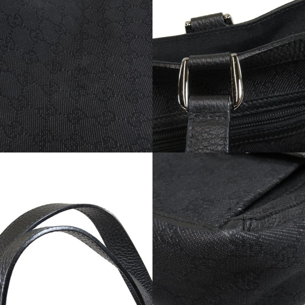 Gucci GG Outlet Tote Bag Canvas Black - Picture 8 of 9